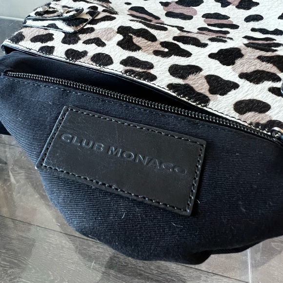 Club Monaco Leopard Print Faux Fur Clutch - Picture 5 of 6
